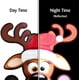 thumbnail image 3 of Jumbo Funny Reno magnético reflectante Navidad coche decoraciones Kit – Funny Santa's Helper Face + 2 Hooves – Reno Holiday Automotive Magnet (Reno), 3 of 5