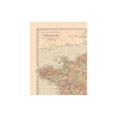 thumbnail image 4 of Historic Map - French Departments- Black 1867  - Vintage Wall Art, 4 of 4