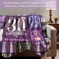 thumbnail image 5 of 30th Birthday Gifts for Her, 30th Birthday Decorations for Women, Happy 30th Birthday Gifts for Women, 30 Year Old Gifts for Women Turning 30 and Fabulous - 30th Decoration Blanket 60"X50", 5 of 6