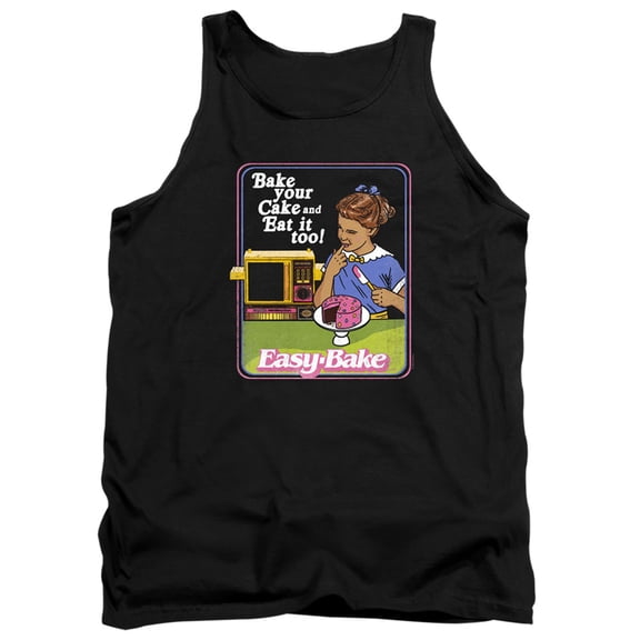 Easy Bake Oven Bake Your Cake Adult Tank Top Black