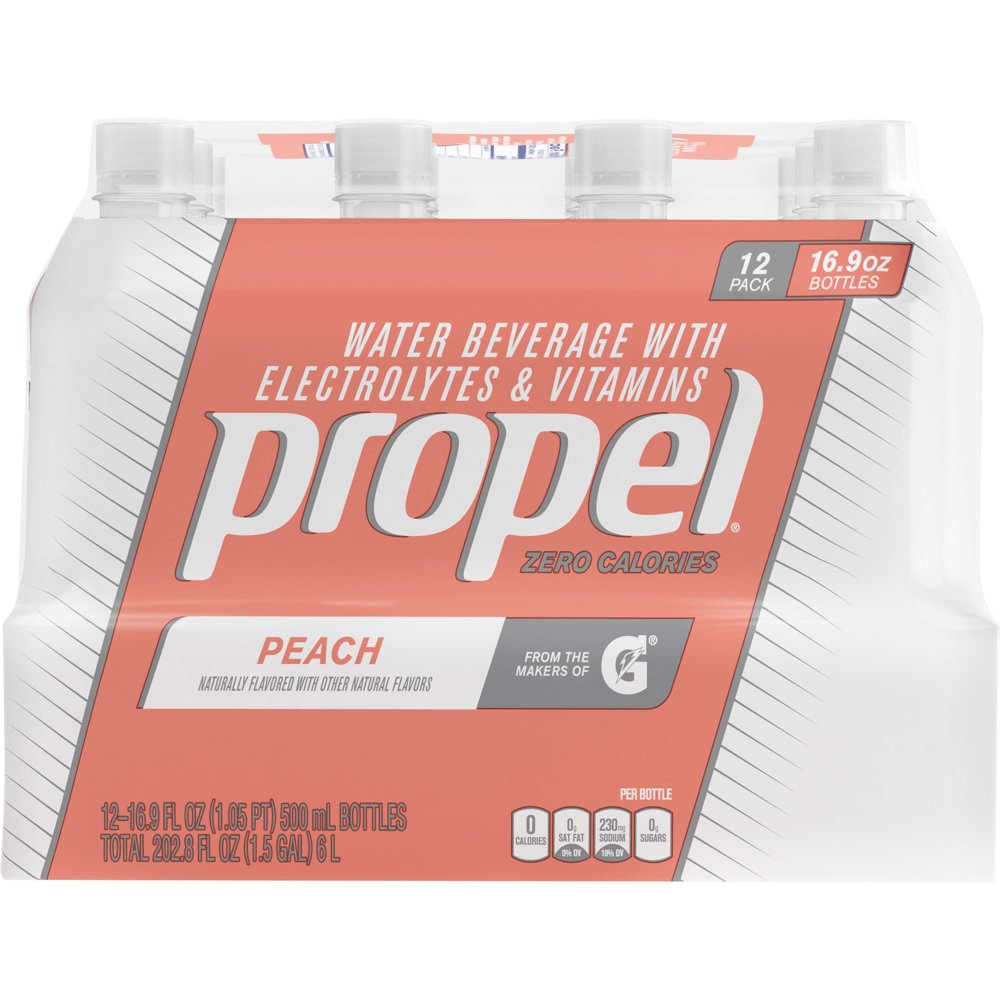 Propel Peach Water Beverage 1216.9 fl. oz. Bottles