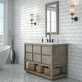 thumbnail image 3 of Water Creation Oakman 48" Single Sink Top Wood Bath Vanity in Gray Oak/White, 3 of 7