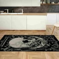 thumbnail image 2 of LaModaHome Non-Slip Rug Skull Rug: Evil & Pirate-Inspired Washable Mat Child Stain Resistant Living Room Kitchen Carpet - Size: 6,6X5,3ft(200X160cm), 2 of 5