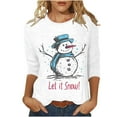 thumbnail image 2 of Qertyioot Chandail en Molleton de Noël pour Femmes, Manches Longues, Col Rond, Décontracté, 2 of 5