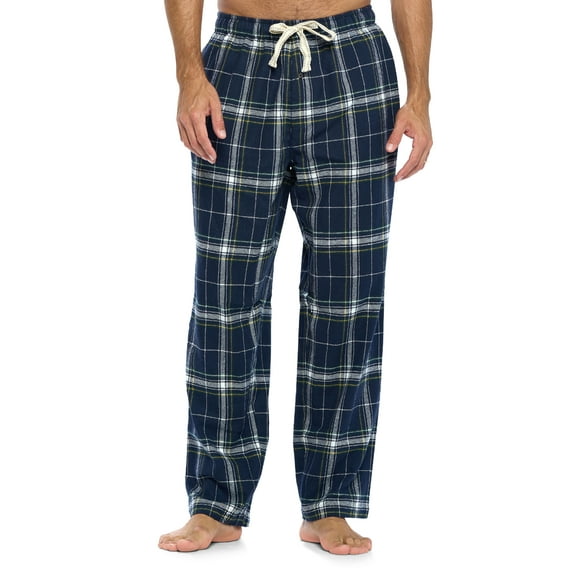 Ashford & Brooks Mens Super Soft Flannel Plaid Pajama Sleep Pants