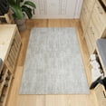 thumbnail image 2 of Ottomanson Non-Slip Washable Area Rug for Living Room Durable Low Profile Bedroom Carpet 3'3" x 4'6" Solid Beige, 2 of 11