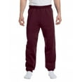 thumbnail image 3 of Jerzees Mens NuBlend Elastic Bottom Sweatpants, L, Maroon, 3 of 5