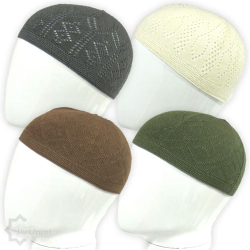 New Men Skull Cap Muslim Islamic Prayer 