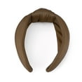 thumbnail image 4 of Unique Bargains 1 Pc Solid Tie Wide Headbands for Women Brown, 4 of 6