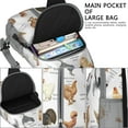 thumbnail image 4 of Geometric dog pattern Abstract dog art Minimalist dog design Print Crossbody Daypack Travel Daypack, Adjustable Shoulder Strap, Lightweight and Durable, Fashionable appearance, Ideal for outdoor activ, 4 of 6