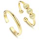 thumbnail image 1 of Anillos Giratorios Ajustables Abiertos Fidget Para Mujeres Y Hombres, Anillo Portátil Antiestrés Para La Ansiedad, Anillos De Moda Para Mujer 2 Uds Scienceny AP006162-01, 1 of 6