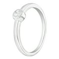 thumbnail image 2 of 925 Sterling Silver Simulated Diamond Birthstone CZ Ring For Little Girls Size 4, 2 of 5