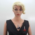 thumbnail image 4 of Brooch Pin Fashion Elegant Dual-Purpose Crystal Mermaid Shape Necklace Rhinestone Brooch Lapel Pin with Chain, 4 of 10