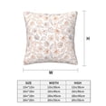 thumbnail image 2 of Throw Pillow Covers, maple leaves AB Soft Square Pillow Cases with Invisible Zipper for Couch Bed Sofa, Farmhouse Fall Home Decor 20"x20", 2 of 7