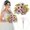 Purple, variant on Autumn Tone European Small Daisy Bouquet, 10 Head Star Chrysanthemum Faux Floral Bundle for Table Hair Accessory Decor