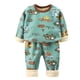 thumbnail image 5 of Conjunto de ropa interior con forro polar para niños Otoño e invierno Ropa y pantalones de manga larga de otoño Ropa de hogar gruesa y cálida para niños y niñas de tamaño pequeño y mediano, 5 of 6