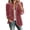 Pink, variant on Velvet Jacket Women Vintage Ruffle Trim Open Front Decor Double Breasted Blazer Long Sleeve Retro Coat with Pockets for Fall Winter Costume