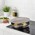 thumbnail image 4 of Pantalla contra salpicaduras de cocina, acero inoxidable con malla fina, pantalla contra salpicaduras de sartenes de acero inoxidable, 11,5", 4 of 5