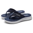 thumbnail image 2 of Informales gran tamaño con cuña deportiva y chanclas simples para mujer (Azul real 39)【H1109-1】, 2 of 9