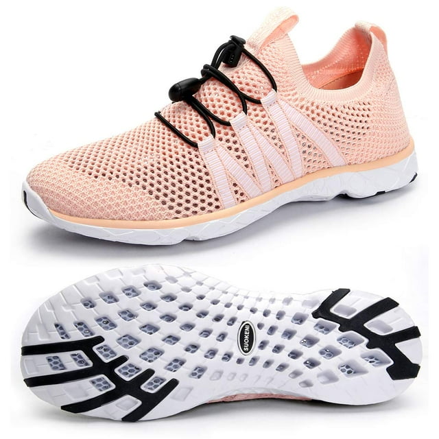 Zapatos acuáticos SUOKENI de secado rápido para mujer, naranja y rosa