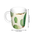 thumbnail image 2 of Yiaed Cactus And Succulent Print Ceramics Coffee,Large Handle Design,Extra Large Tea and Coffee Cup for Office and Home Mugs, 2 of 6