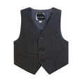 thumbnail image 2 of YTDSCS Kids Boys Waistcoat Vest for Baby Fashion Grey Royal Blue Vest Gentleman Party Children's Wedding for 2-11Y, 2 of 5