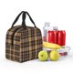 thumbnail image 5 of Easygdp khaki coffee plaid Bolsa Térmica Premium - Tela Oxford Impermeable, Gran Capacidad, Bolsillo Frontal, Unisex para Trabajo, Escuela, Actividades al Aire Libre y Picnics, 5 of 8