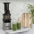thumbnail image 2 of Omega MegaMouth Cold Press Compact Vertical Juicer, Low-Speed, in Silver (MMV700S), 2 of 12
