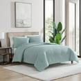 thumbnail image 2 of czyyul Comfort 3pc Waffle Comforter Set  Waffle Texture  Breathable for All-Season  Timeless Design  Made in Green  Cozy Texture  Full  White, 2 of 8