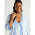 thumbnail image 5 of Joyspun Women's Knit Short Chemise and Robe Pajama Set, 2-Piece, Sizes S to 3X, 5 of 6