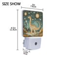 thumbnail image 4 of Yayeee LED Night Light for The Home Plug in With Light Sensors 2 Pack, Dinosaur with Stars, 4 of 6