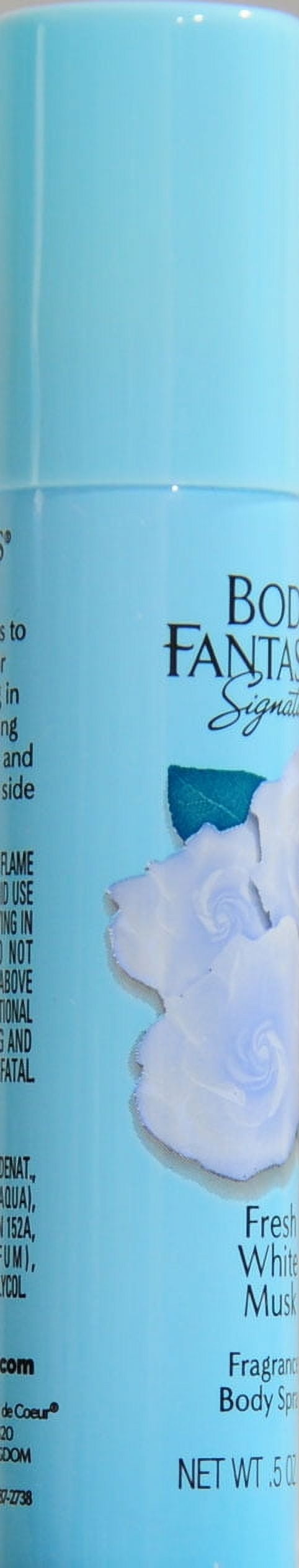 Body Fantasies Signature Fresh White Musk Unisex Body Spray, 0.5 fl. oz.