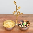 thumbnail image 2 of Berkware Textured Decorative Bowls with Gold Leaf Handle, 2 of 3