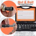 thumbnail image 3 of 36/44PC Inch &Metric Set Nut & Bolt ThreadChecker Identifier Thread Gauges-Box H5X5, 3 of 8