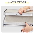 thumbnail image 6 of Hassch 3-Height Adjustable Camping Table, Tri-Fold Portable Aluminum Alloy Picnic Table with Mesh Storage Shelf, Lightweight for Indoor Outdoor Beach Patio BBQ, 3FT, White, 6 of 9