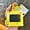 Little Fox Drawing Board - Yellow, variant on Cute little fox electronic drawing board keychain, fun bag accessory, car key accessory, small gift