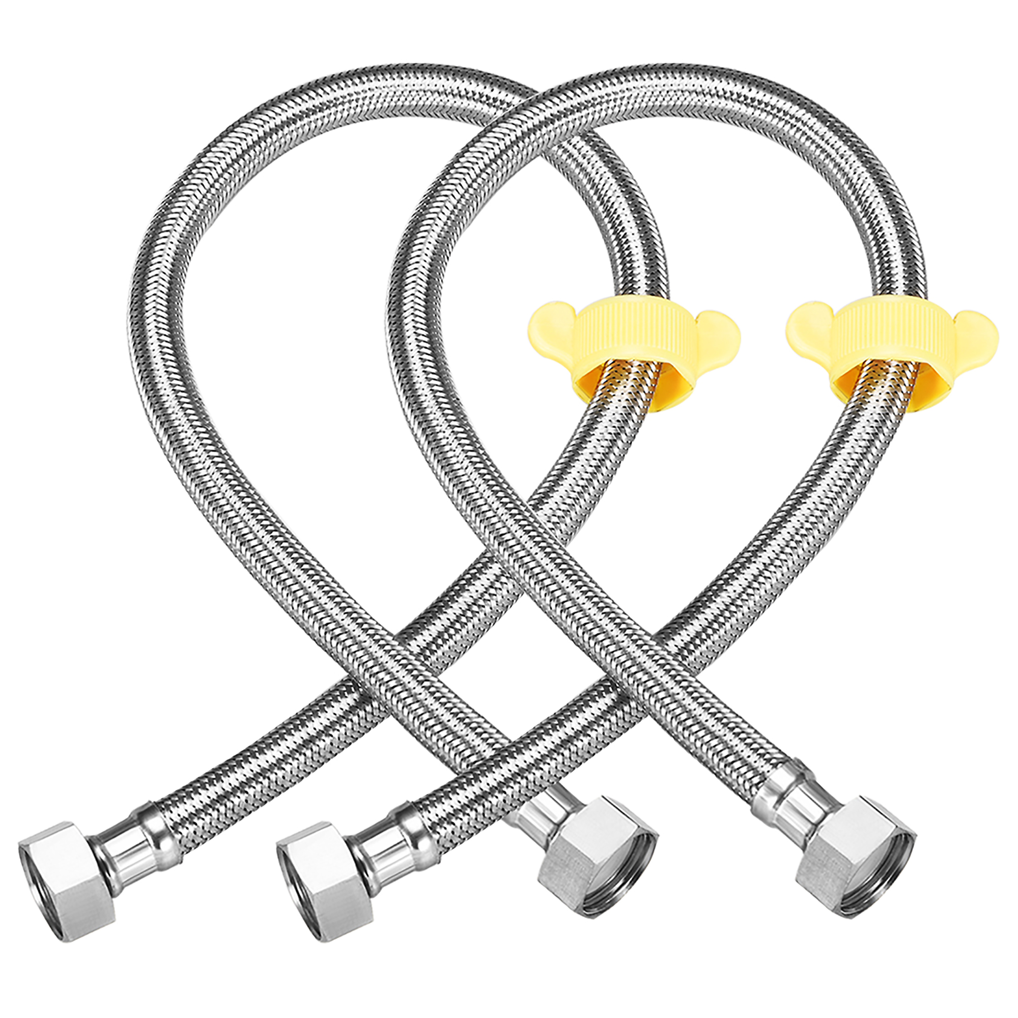 Faucet Supply Connector, 1/2 Inch IPS Female x 1/2 Inch IPS Female 47