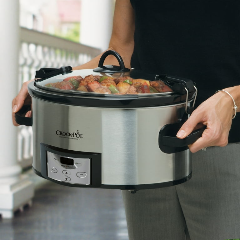 Crock-Pot 6 Quart Programmable Cook & Carry Slow Cooker with