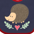 thumbnail image 4 of Inktastic Hedgehog Lover Girls Girls Baby Bib, 4 of 4