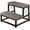 Gray 2 Tier, variant on Wooden Step Stool for Adults, Heavy Duty Step Stool with Non-Slip Feet, Bed Steps for High Beds for Adults, Wide Stepping Stool for Bedroom Kitchen, Hold Up to 500 LBS, Black