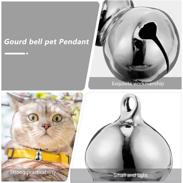 OULII 5Ud De Latón Plateado Para Perros Y Ideal Para Collar Y Navideña