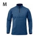 thumbnail image 2 of Qarigey Jersey de media cremallera para hombre, camiseta cálida de manga larga transpirable de Color sólido para niños, ropa interior térmica Camisetas Azul METRO Qarigey AP013080-07, 2 of 6