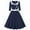 Navy, variant on PuLe 【New】 Summer Short Sleeve Dress Women 3/4 Sleeve Square Neck Lapel 1950s Vintage Audrey Hepburn Style Cocktail Swing Dresses Retro 50s 60s Wedding Prom Dress