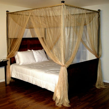 Four Post Bed With Canopy palace 4-post bed sheer panel canopy - walmart Four Post Bed With Canopy palace 4-post bed sheer panel canopy - walmart