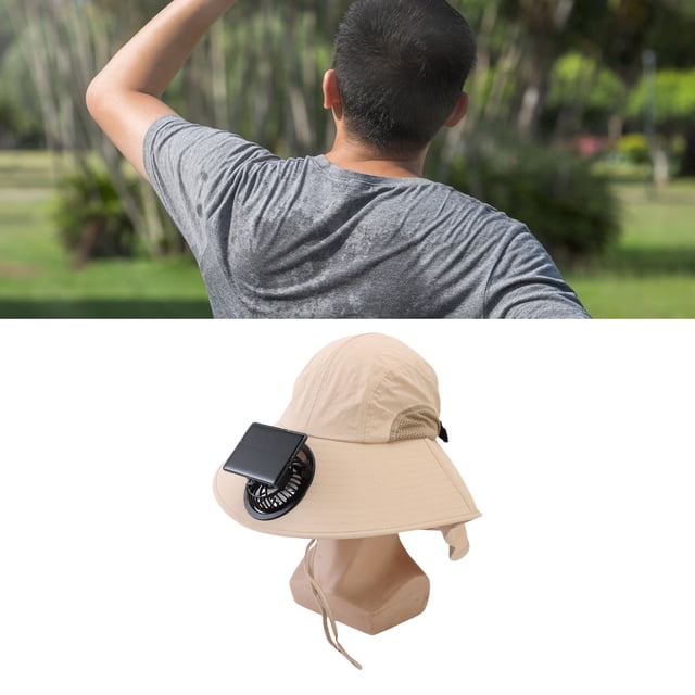 Sombrero De Cubo Para El Sol, Senderismo, Camping, Pesca, Sombrero Con Energía Solar Y Carga USB, Faro Transpirable, Tela De Mezcla De Poliéster Y Algodón Para Playa