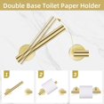 thumbnail image 6 of 10PCS Towel Bar Set for Bathroom Wall, 23.6" Brushed Gold Bathroom Hardware Set Upgraded Bathroom Towel Holder, Stainless Steel Towel Rack Bathroom Accessories, 6 of 14