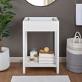 thumbnail image 2 of Vanity Cabinet (Sink not included), White, Wood, Hotel Bedroom Bathroom, Modern Contemporary HB34263, 2 of 9
