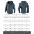thumbnail image 7 of LEDUNTINO Men's Casual Jackets Lightweight Water-Resistant Jackets Softshell Hooded Jacket Spring/Fall Outdoor Wear, 7 of 7