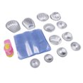 thumbnail image 1 of 6 Juegos De Molde De Baño De Aluminio Molde De Semi Molde De Fabricación De Pastel De Jabón De Bricolaje Baoblaze Molde de la bomba de baño, 1 of 8