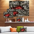 thumbnail image 3 of Abstract Red Artistic Background - Large Abstract Canvas Artwork, 3 of 4